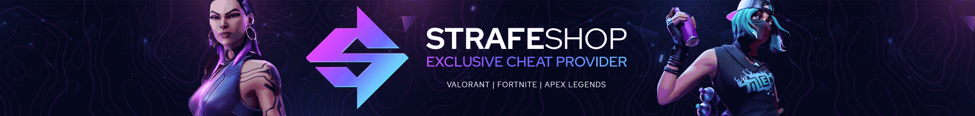 Strafe Shop - Premium Game Enhancements Banner